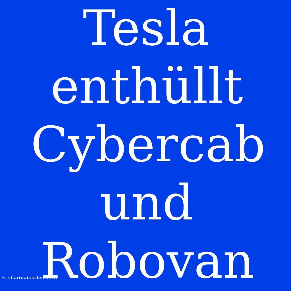 Tesla Enthüllt Cybercab Und Robovan