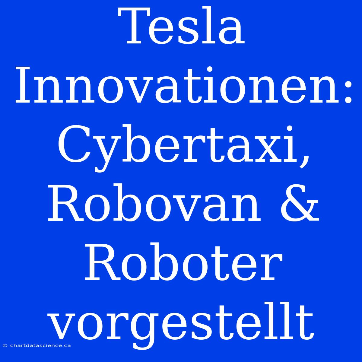 Tesla Innovationen: Cybertaxi, Robovan & Roboter Vorgestellt