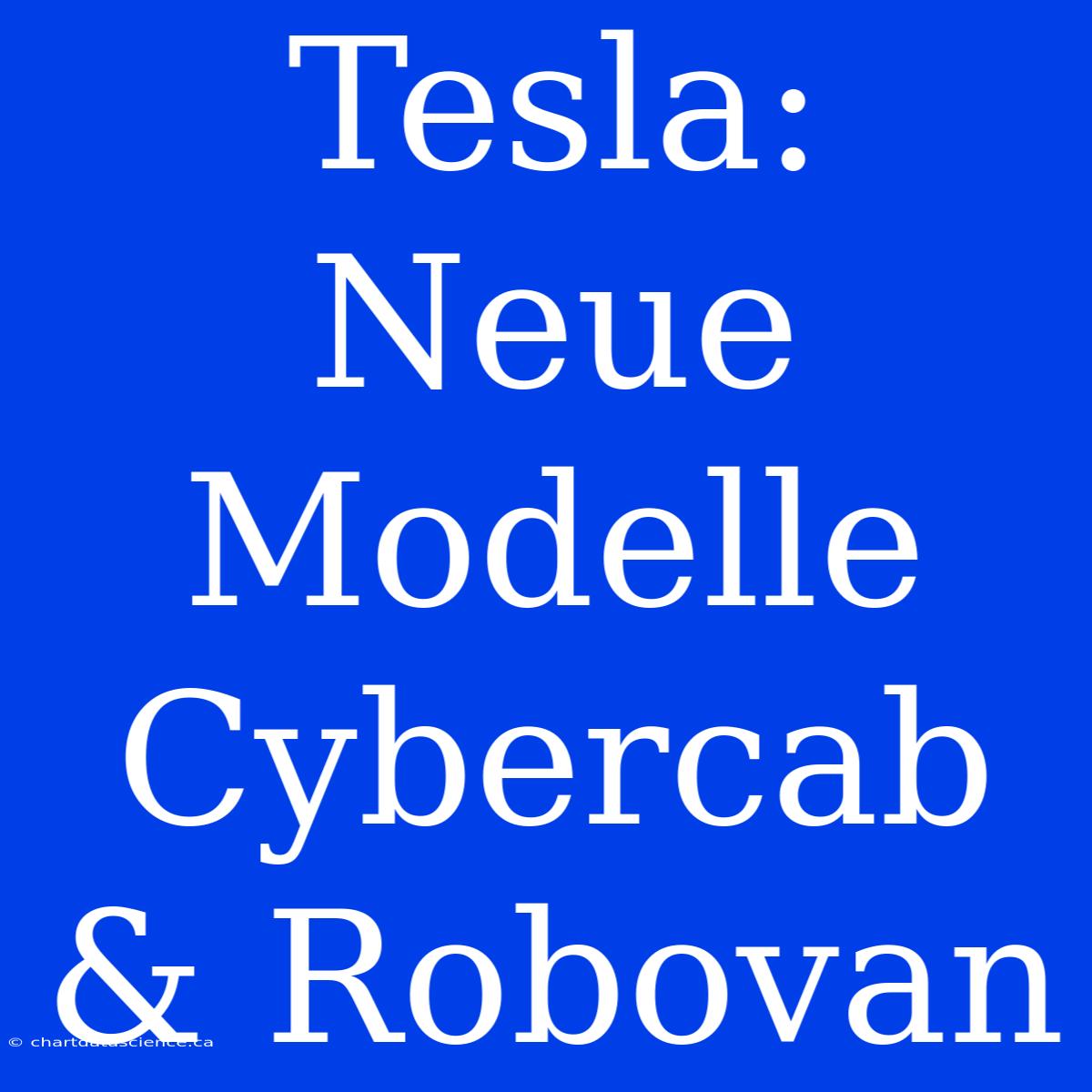 Tesla: Neue Modelle Cybercab & Robovan