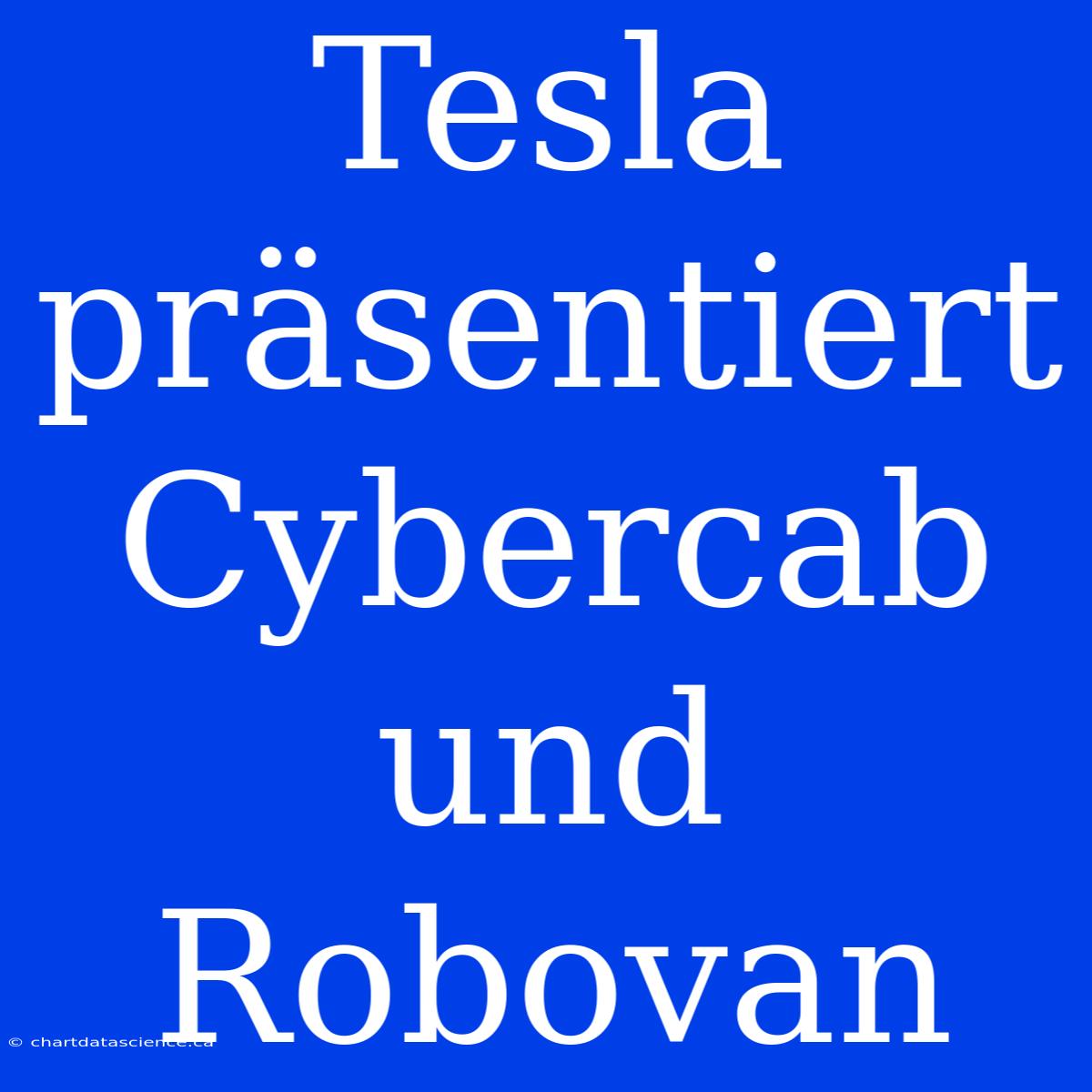 Tesla Präsentiert Cybercab Und Robovan