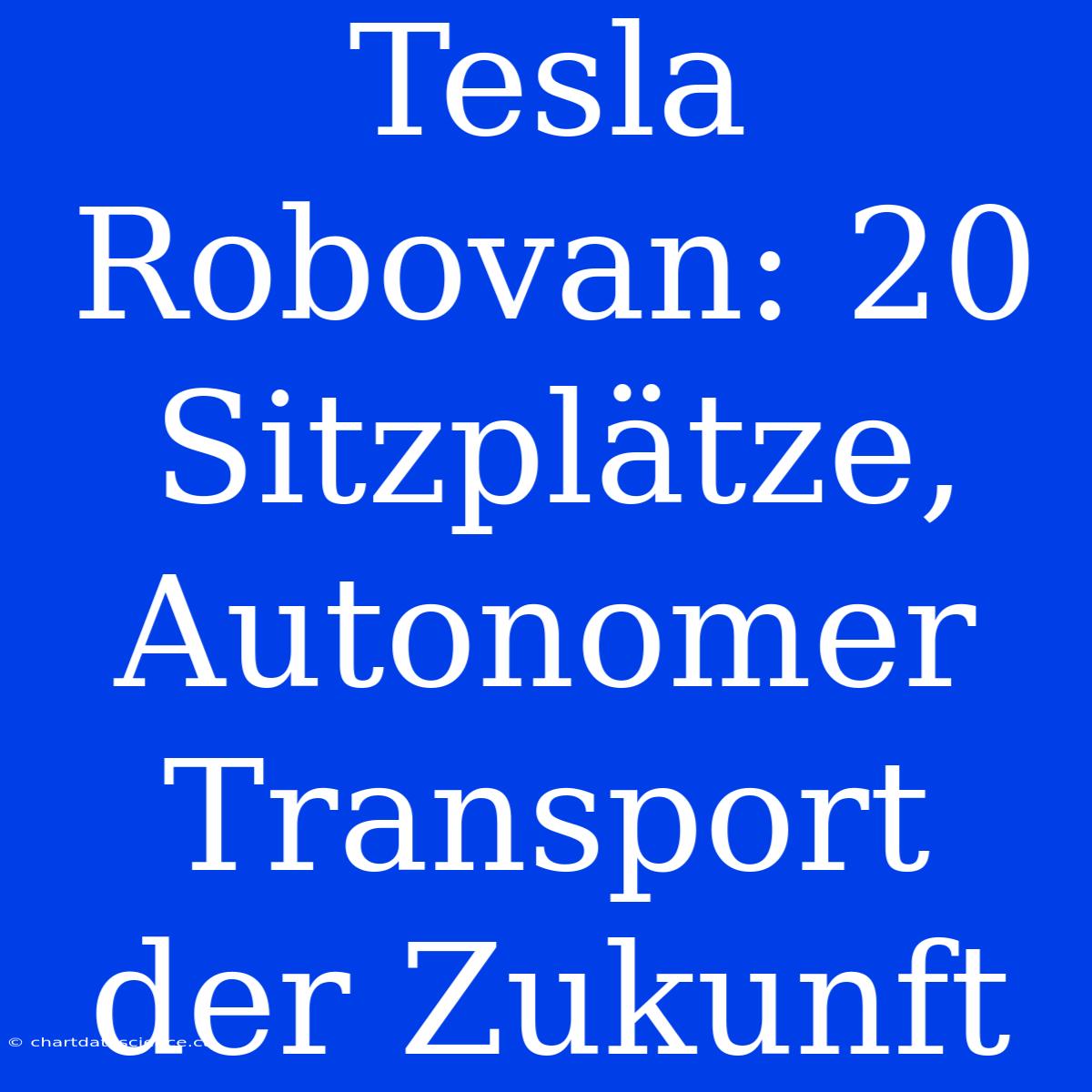 Tesla Robovan: 20 Sitzplätze, Autonomer Transport Der Zukunft