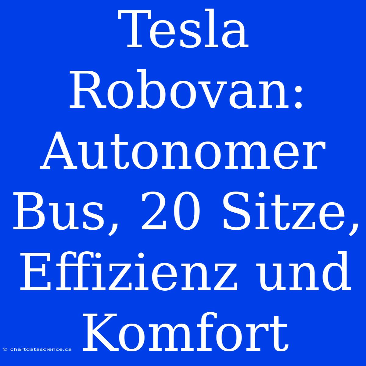 Tesla Robovan: Autonomer Bus, 20 Sitze, Effizienz Und Komfort