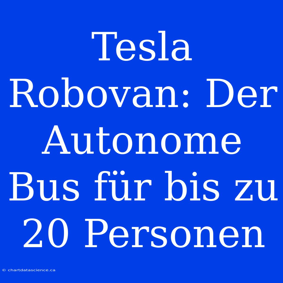 Tesla Robovan: Der Autonome Bus Für Bis Zu 20 Personen