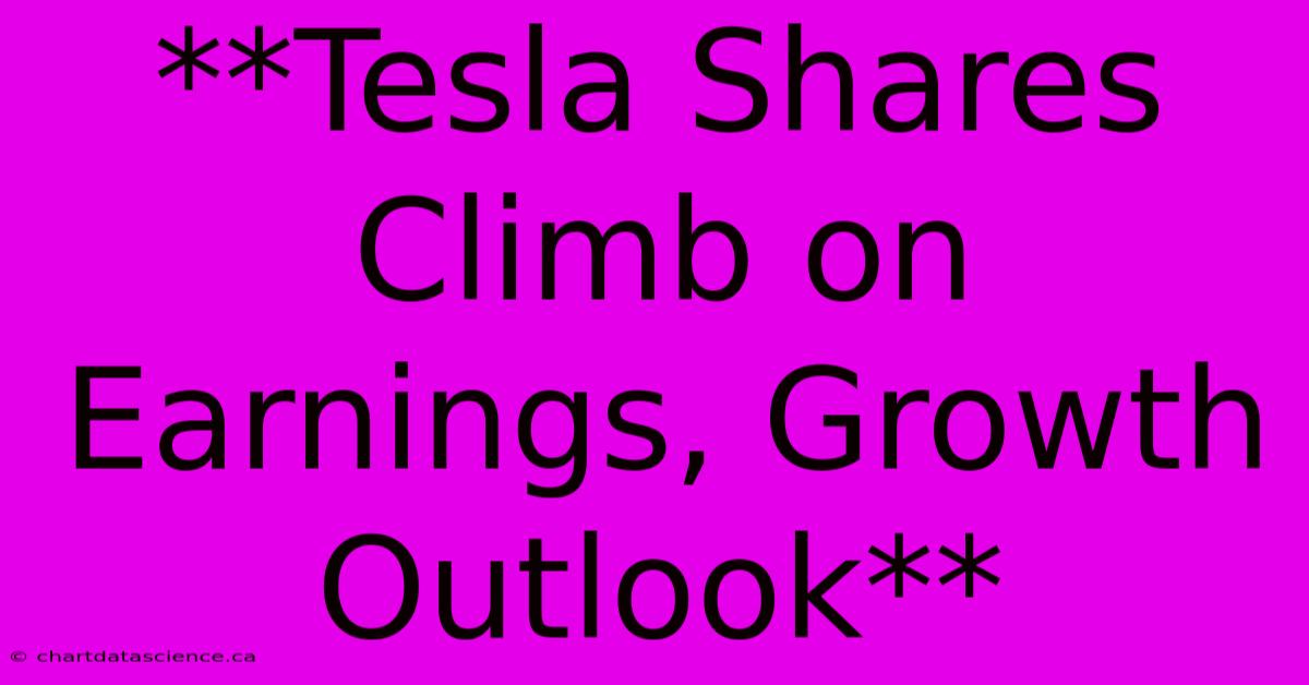 **Tesla Shares Climb On Earnings, Growth Outlook** 