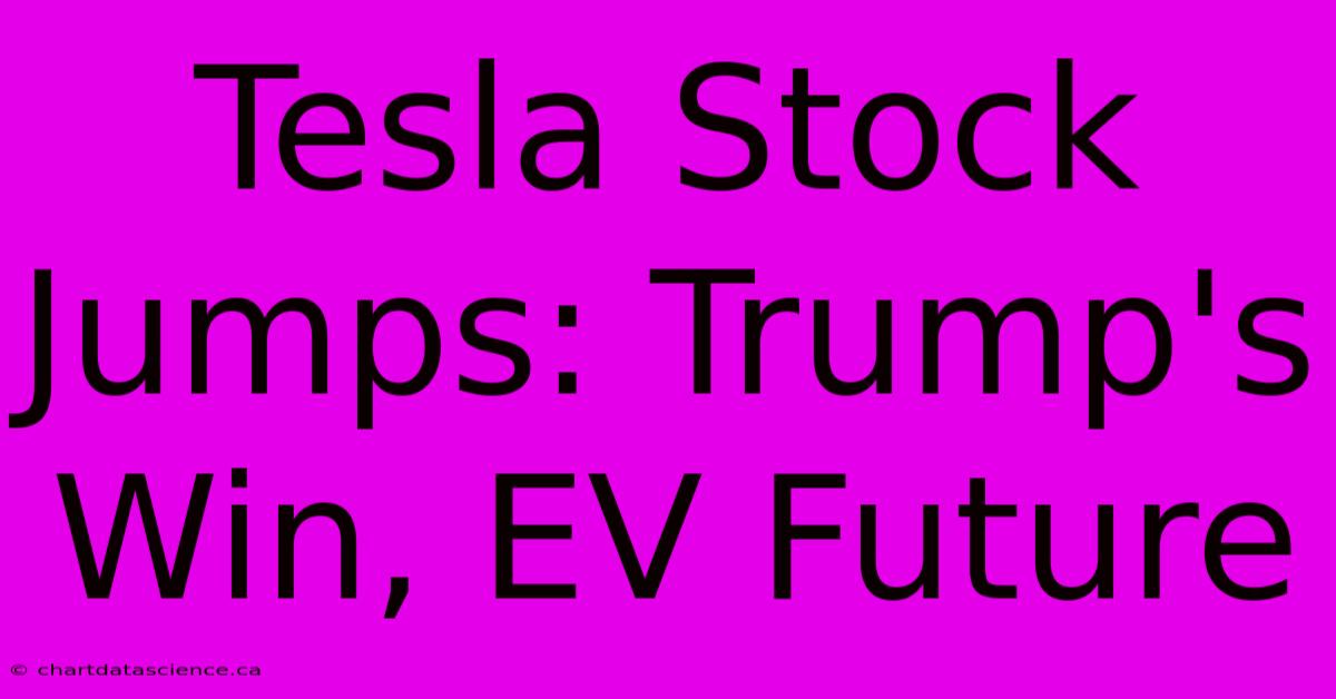 Tesla Stock Jumps: Trump's Win, EV Future