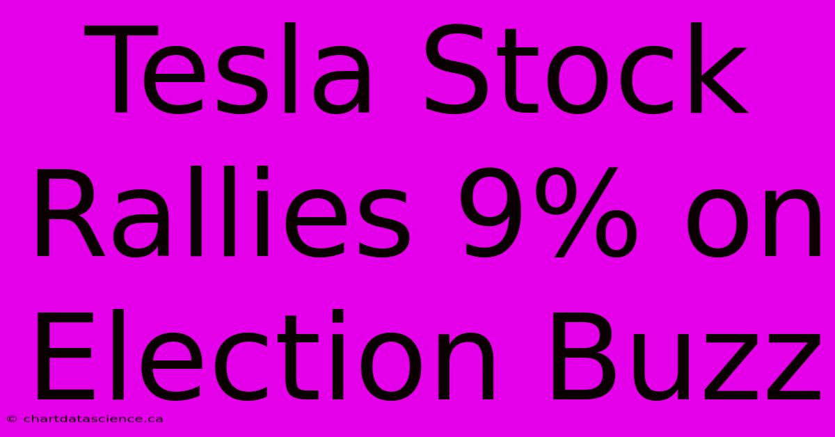 Tesla Stock Rallies 9% On Election Buzz