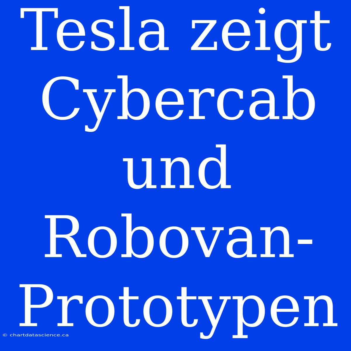 Tesla Zeigt Cybercab Und Robovan-Prototypen