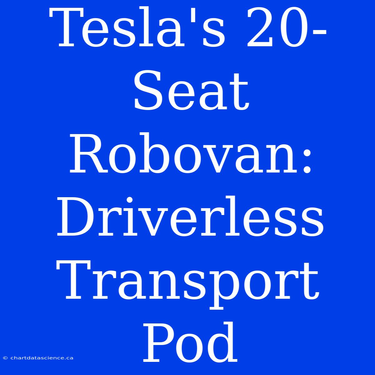 Tesla's 20-Seat Robovan: Driverless Transport Pod