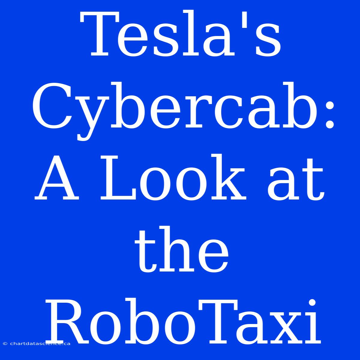 Tesla's Cybercab: A Look At The RoboTaxi