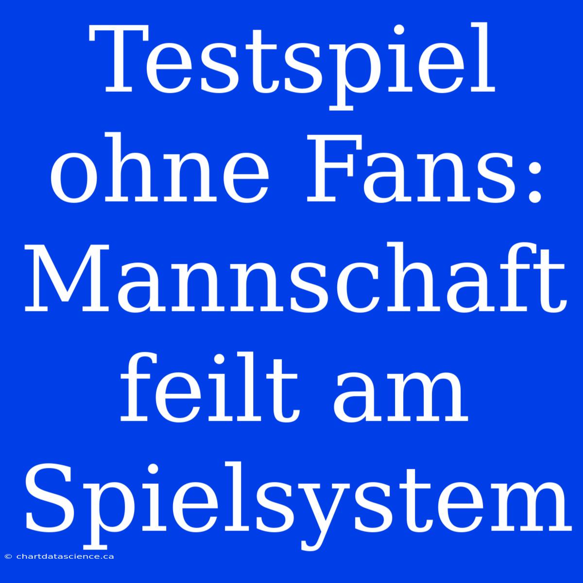 Testspiel Ohne Fans: Mannschaft Feilt Am Spielsystem