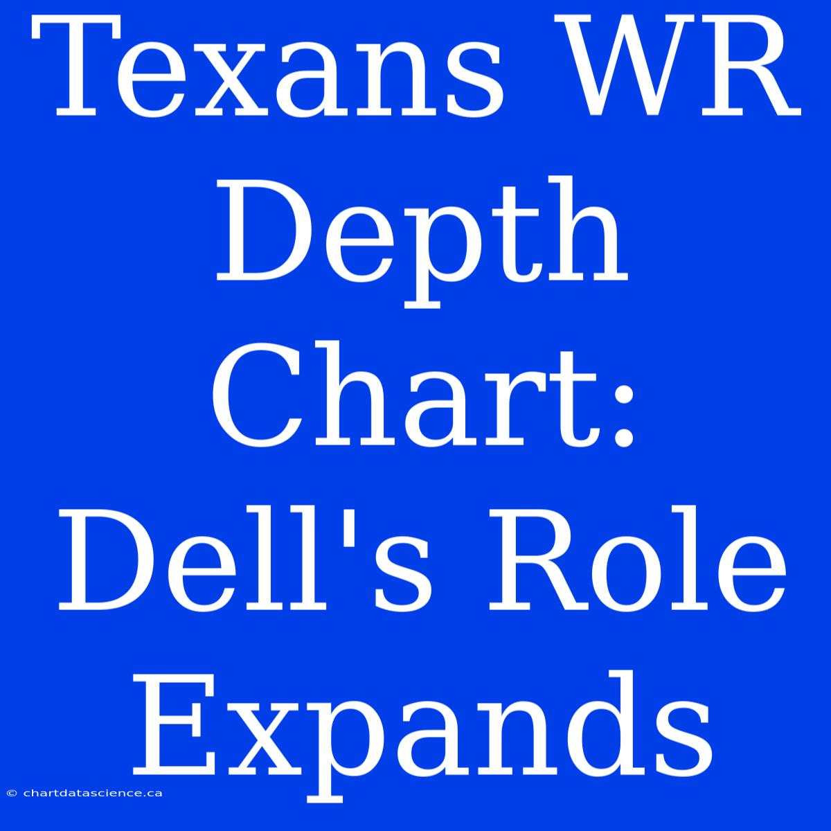 Texans WR Depth Chart: Dell's Role Expands