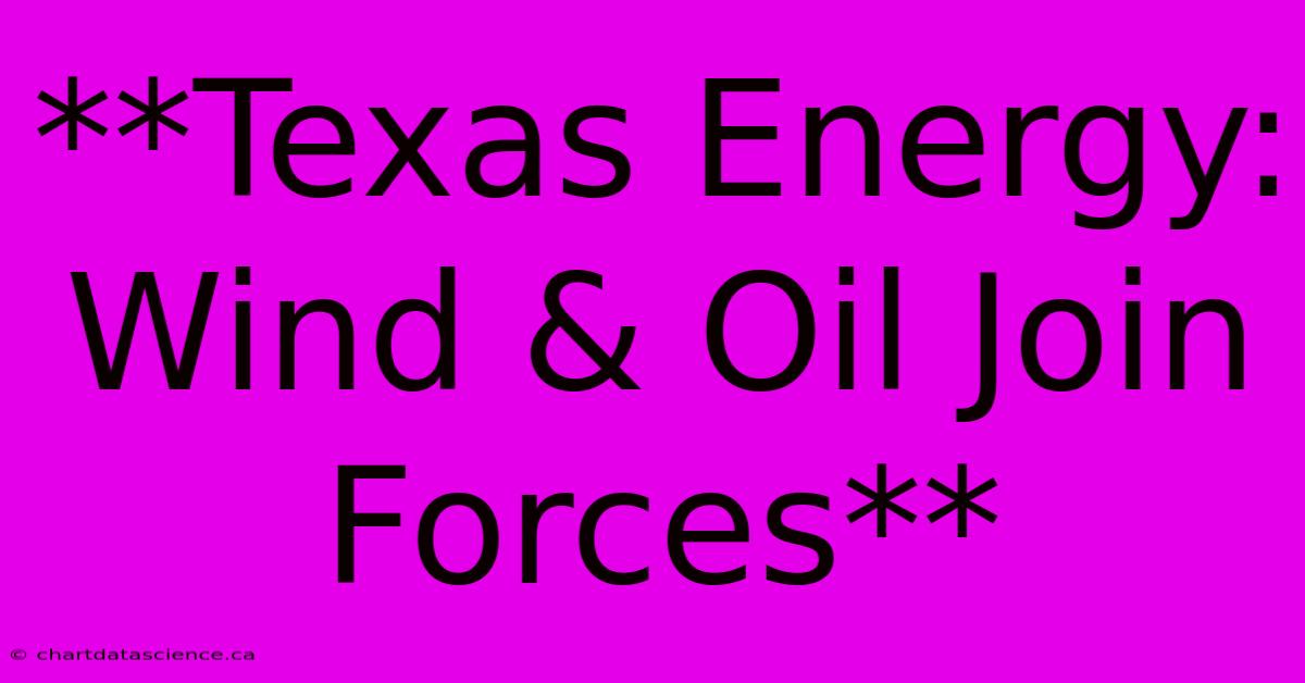 **Texas Energy: Wind & Oil Join Forces**