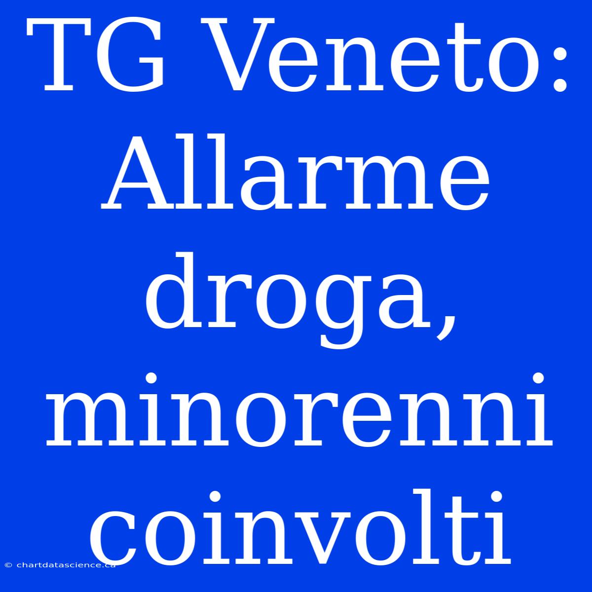 TG Veneto: Allarme Droga, Minorenni Coinvolti