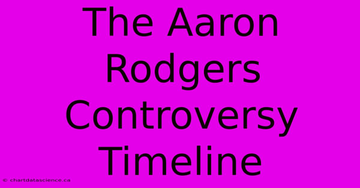 The Aaron Rodgers Controversy Timeline