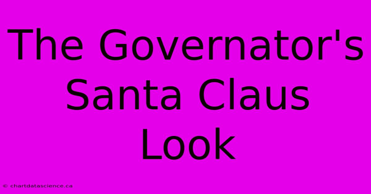 The Governator's Santa Claus Look