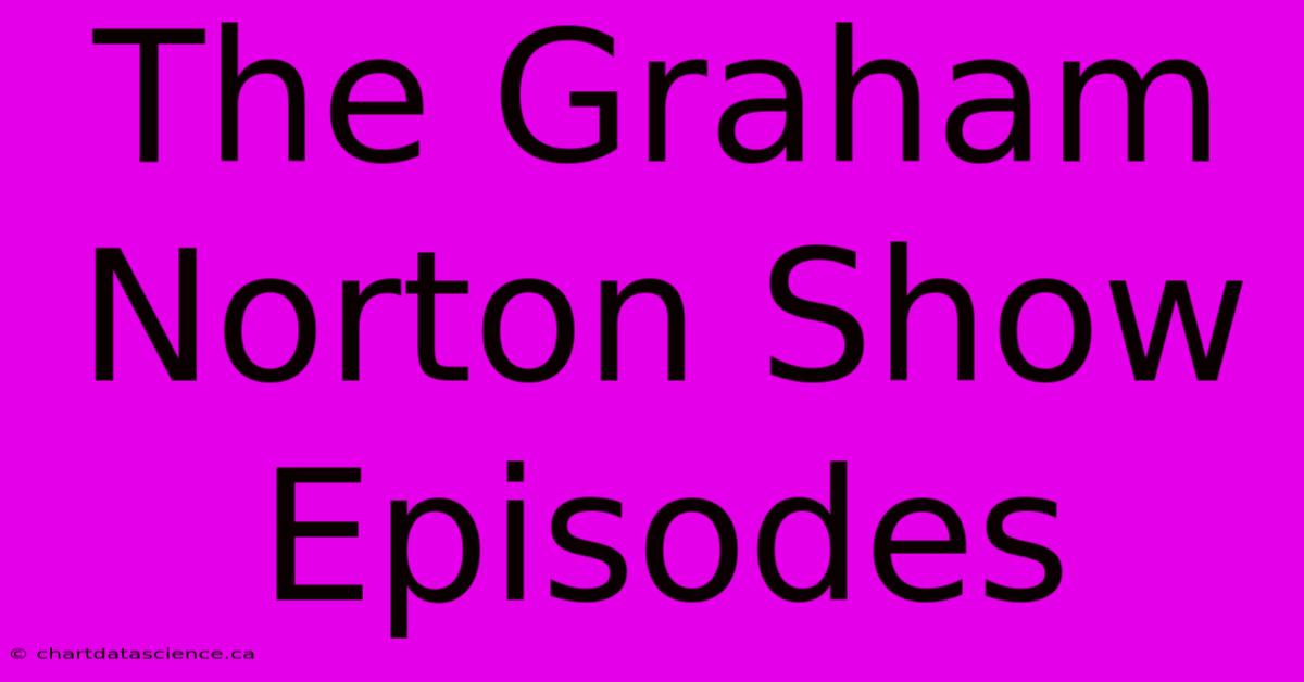 The Graham Norton Show Episodes