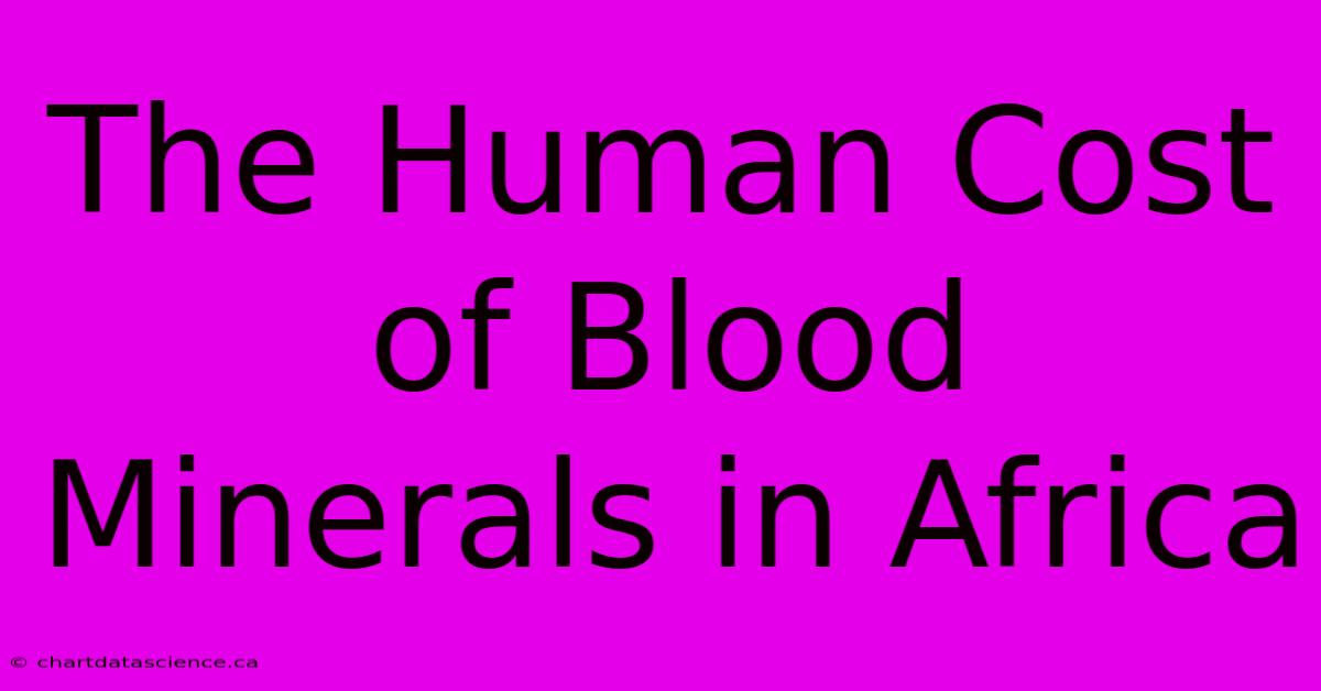 The Human Cost Of Blood Minerals In Africa