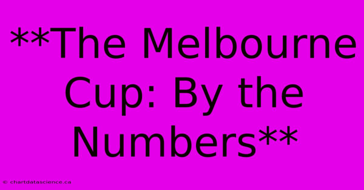 **The Melbourne Cup: By The Numbers**