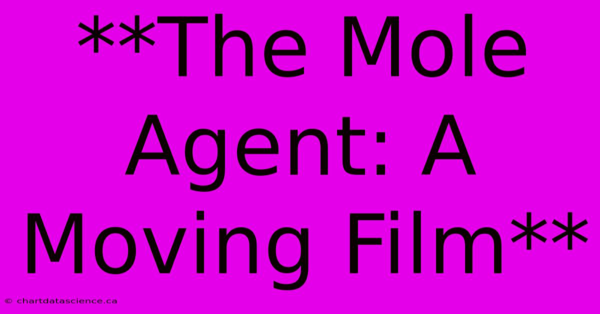 **The Mole Agent: A Moving Film**