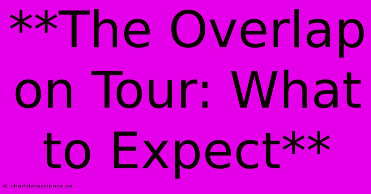 **The Overlap On Tour: What To Expect**