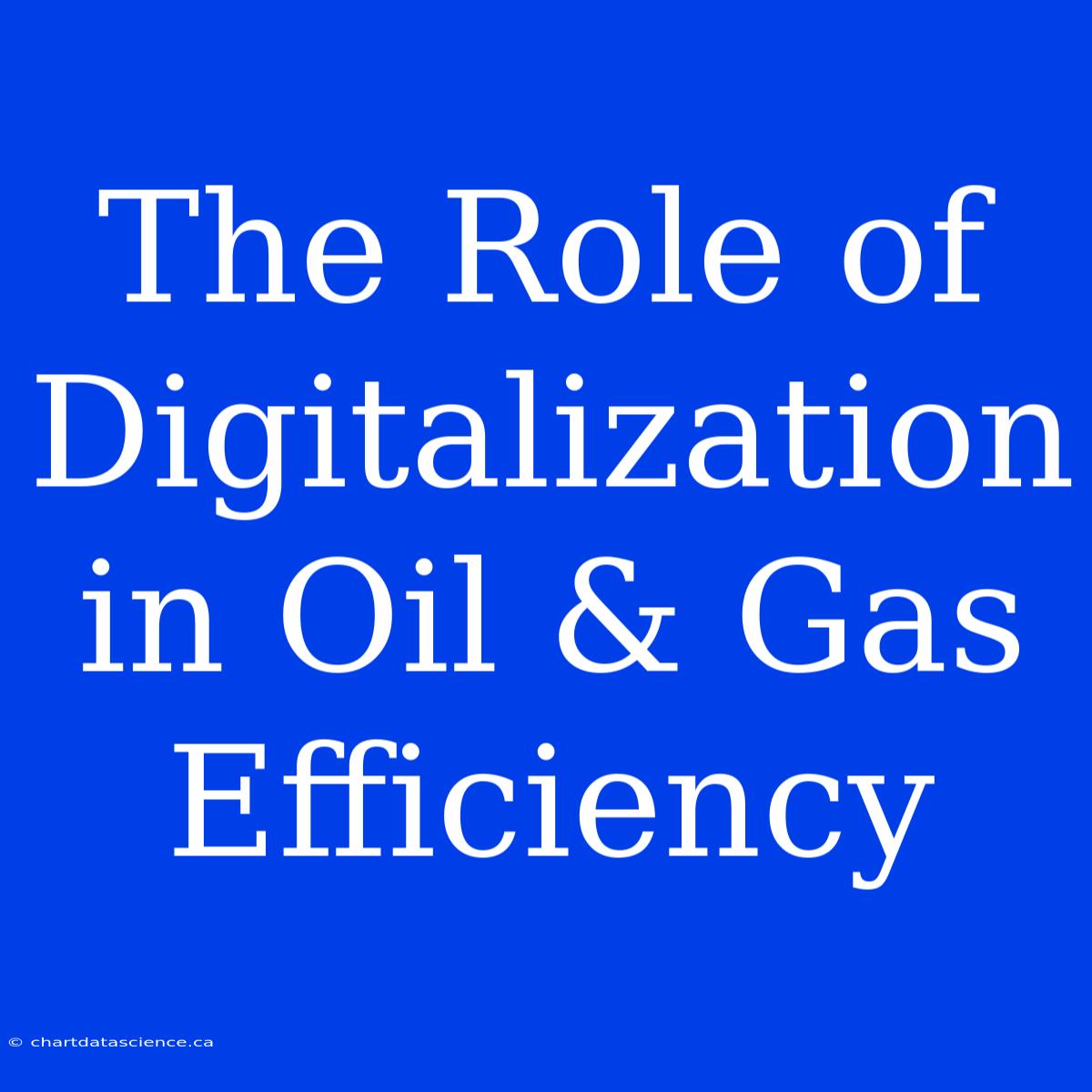 The Role Of Digitalization In Oil & Gas Efficiency