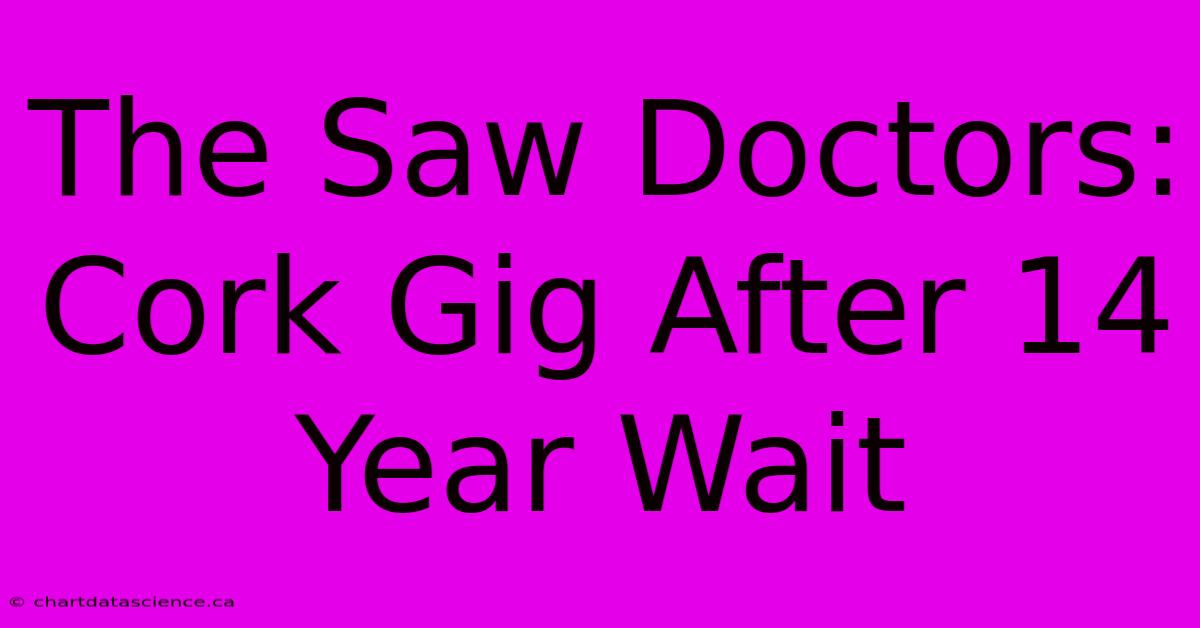 The Saw Doctors: Cork Gig After 14 Year Wait