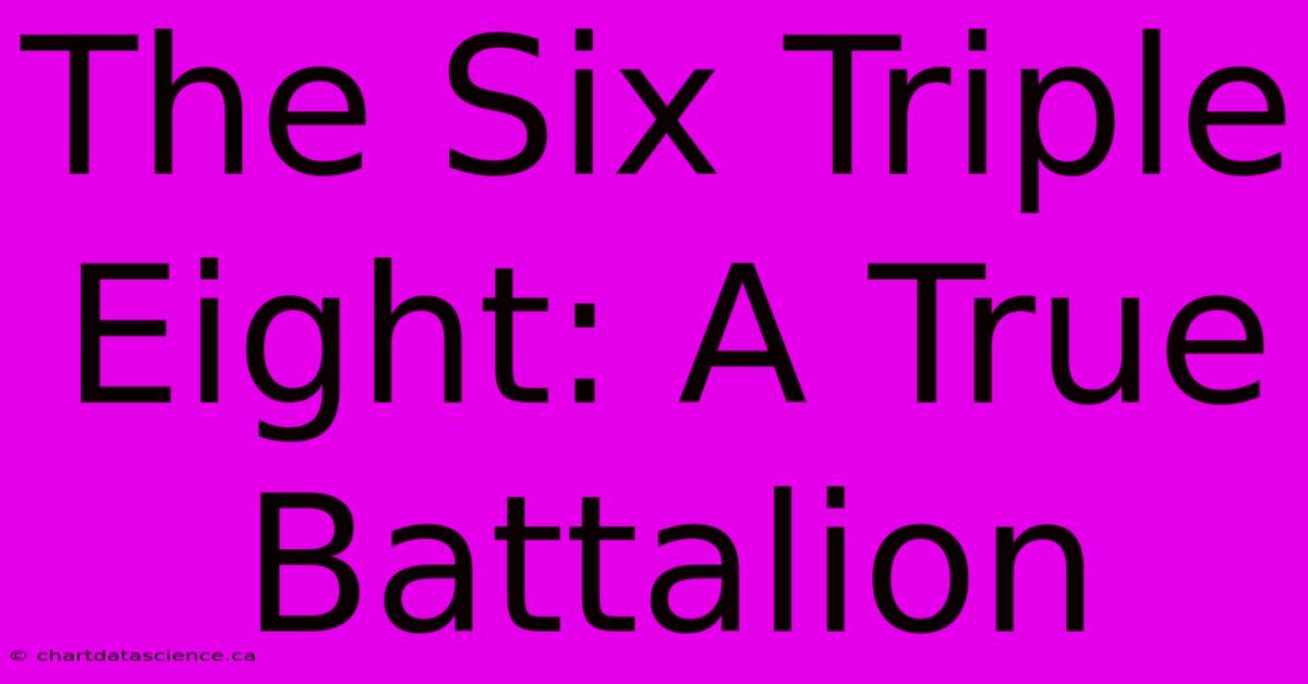 The Six Triple Eight: A True Battalion