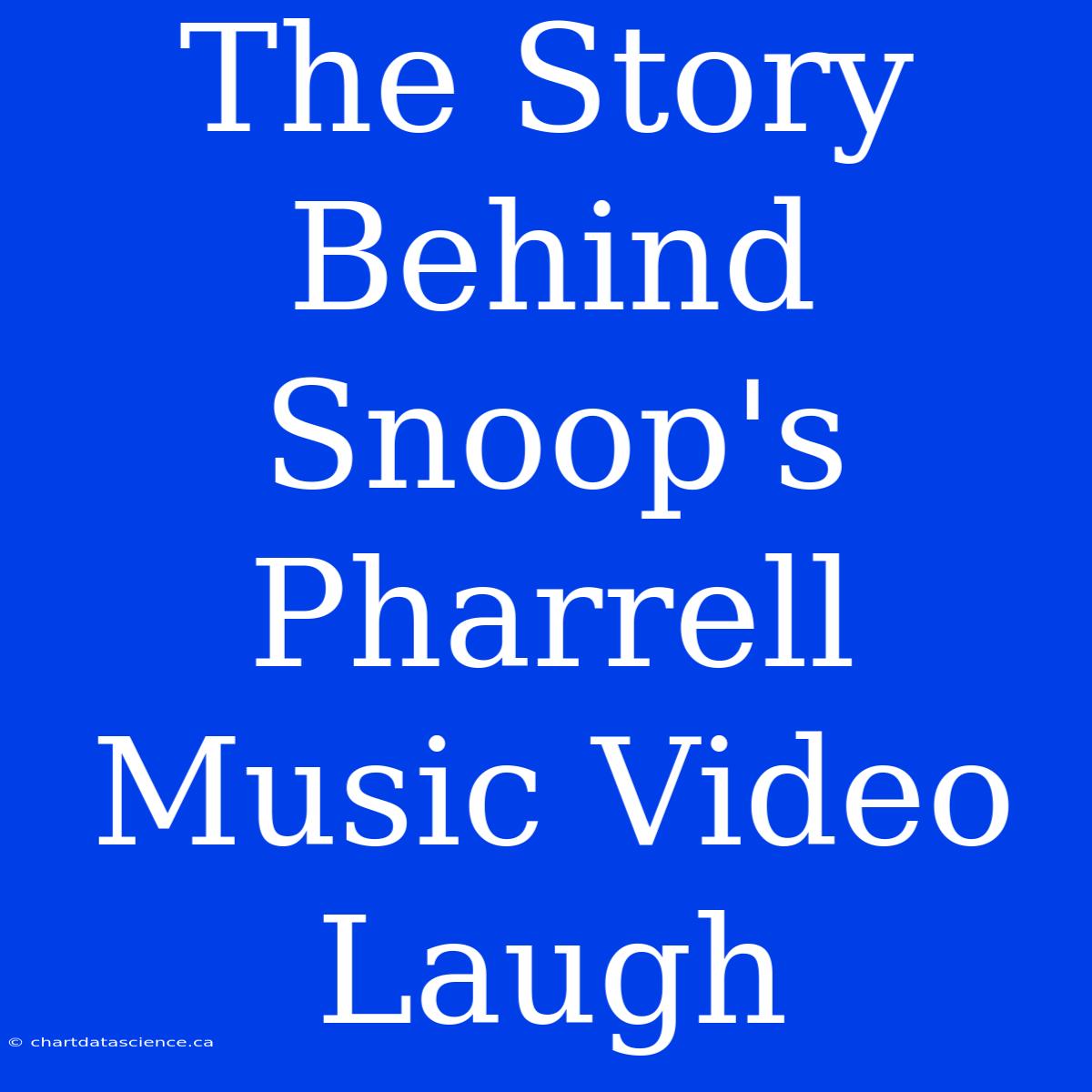 The Story Behind Snoop's Pharrell Music Video Laugh