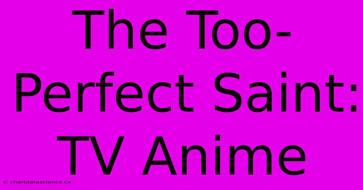 The Too-Perfect Saint: TV Anime