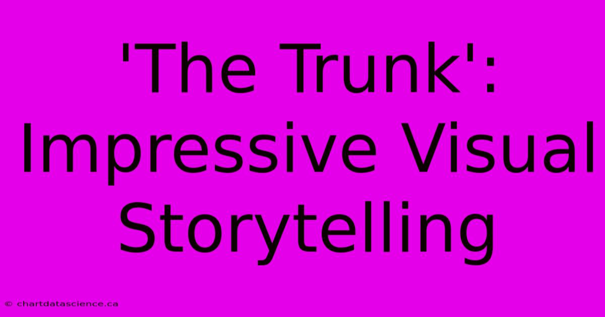 'The Trunk': Impressive Visual Storytelling