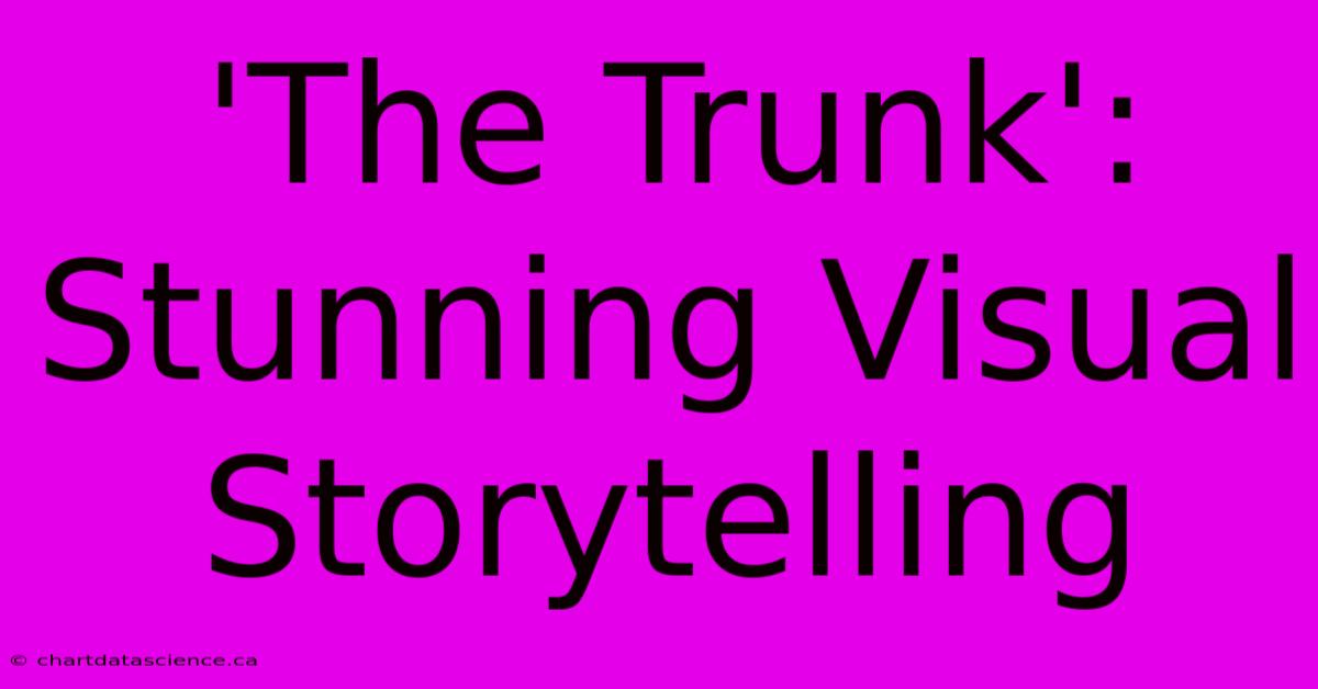 'The Trunk': Stunning Visual Storytelling