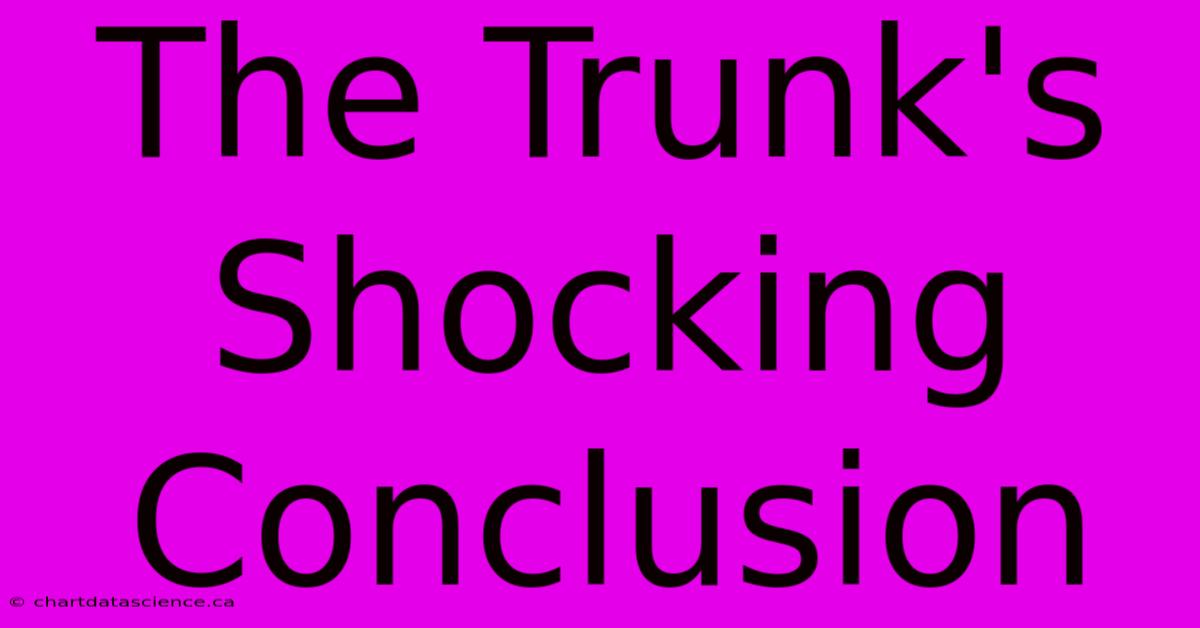 The Trunk's Shocking Conclusion