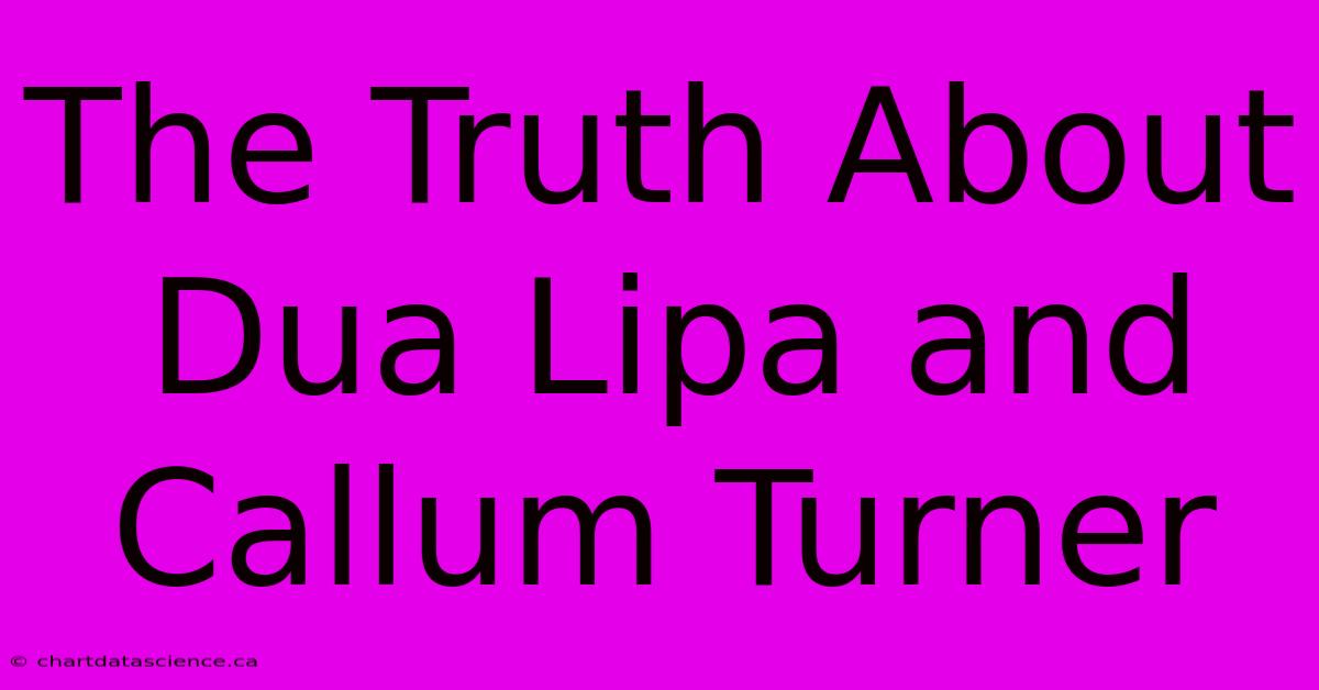 The Truth About Dua Lipa And Callum Turner