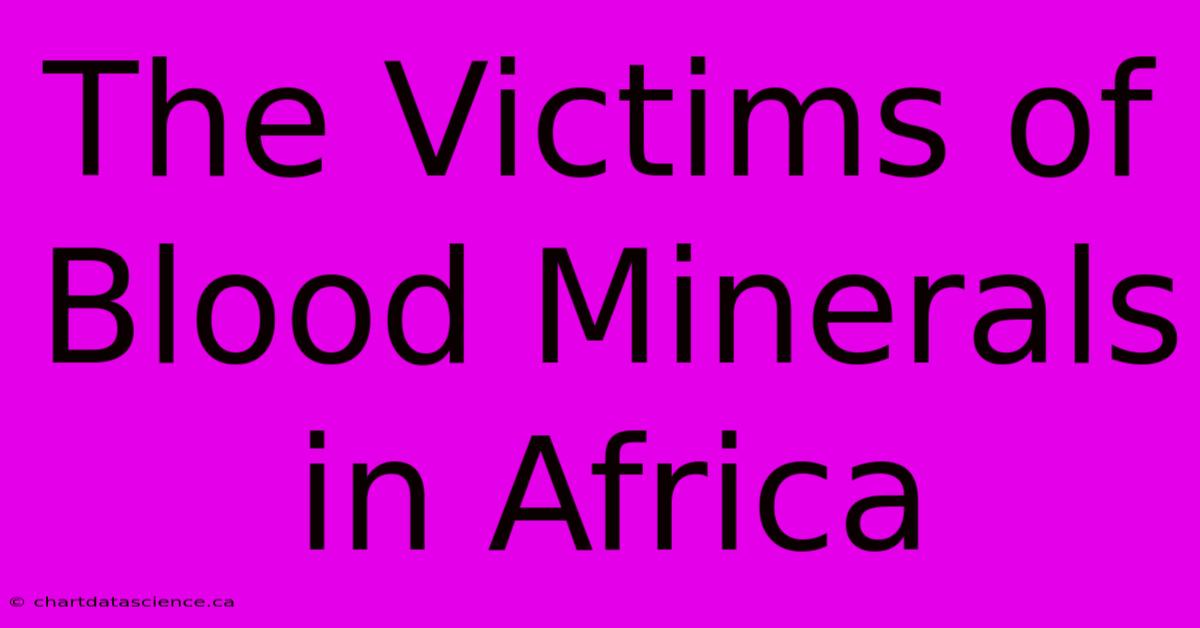 The Victims Of Blood Minerals In Africa