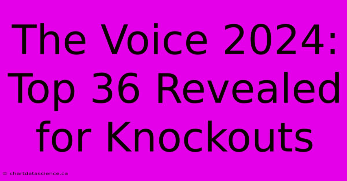 The Voice 2024: Top 36 Revealed For Knockouts