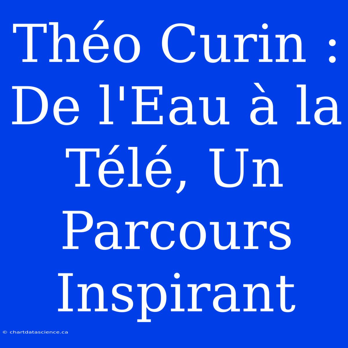 Théo Curin : De L'Eau À La Télé, Un Parcours Inspirant