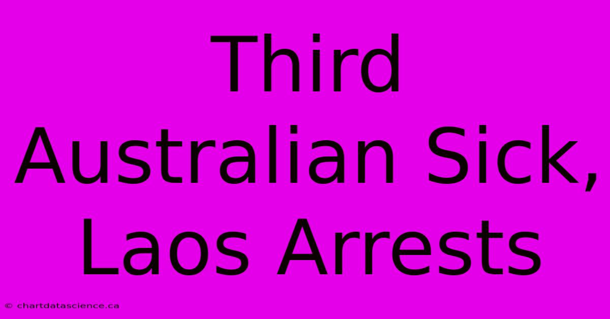 Third Australian Sick, Laos Arrests