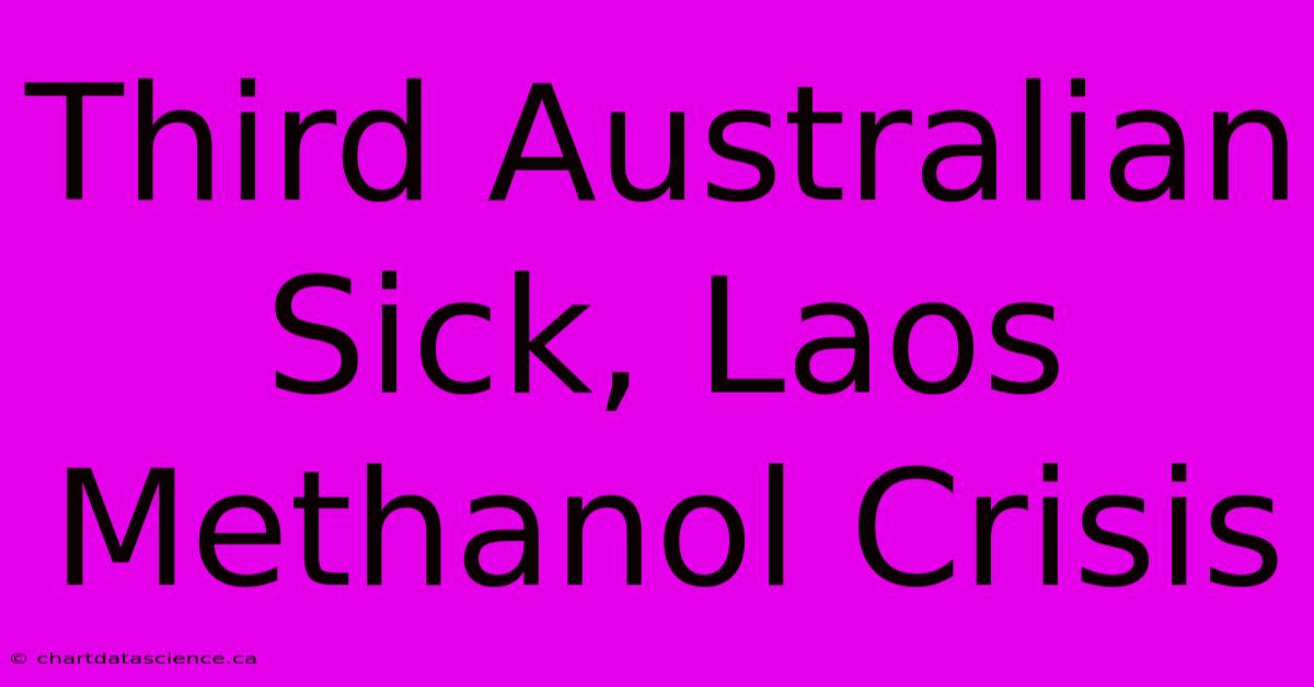 Third Australian Sick, Laos Methanol Crisis