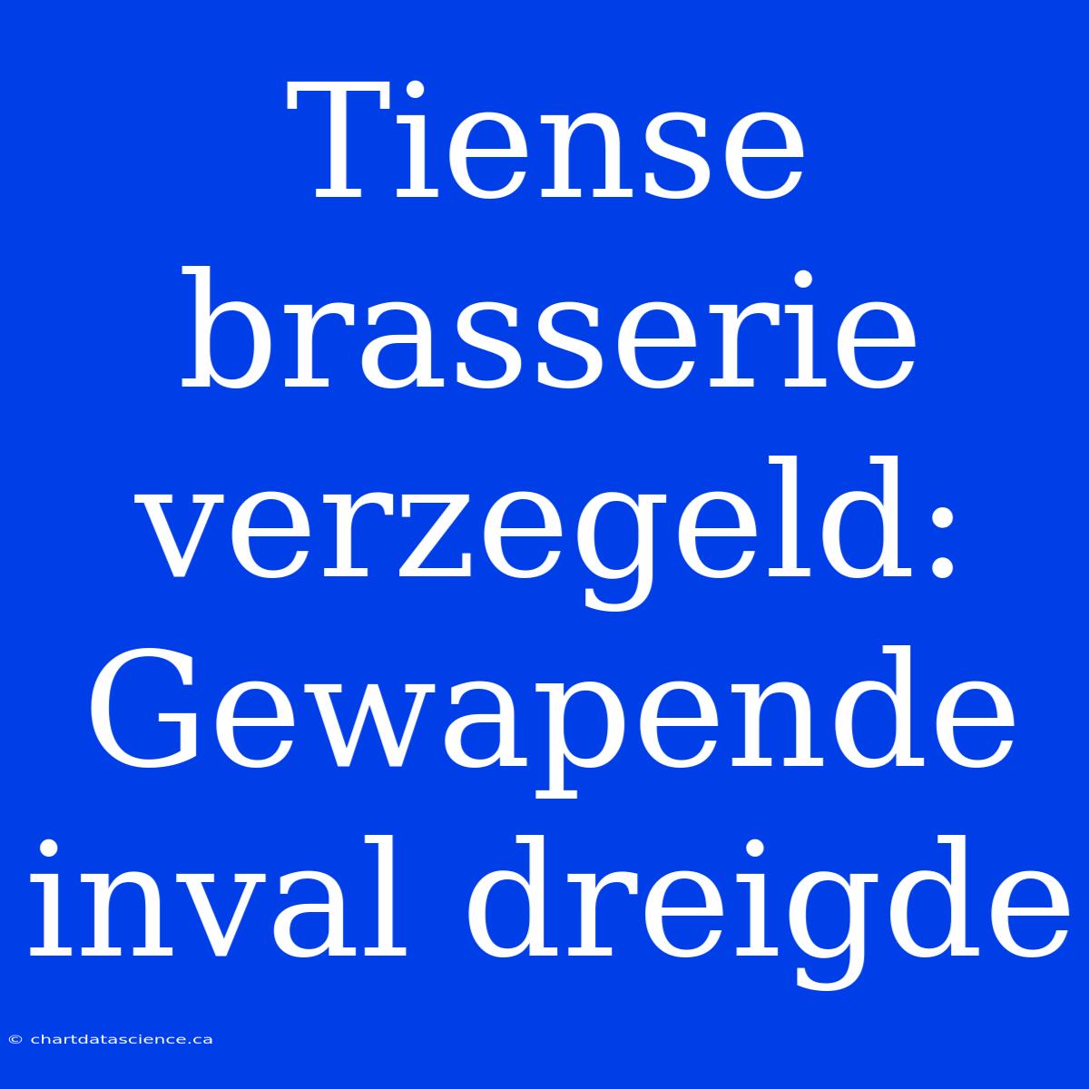 Tiense Brasserie Verzegeld: Gewapende Inval Dreigde