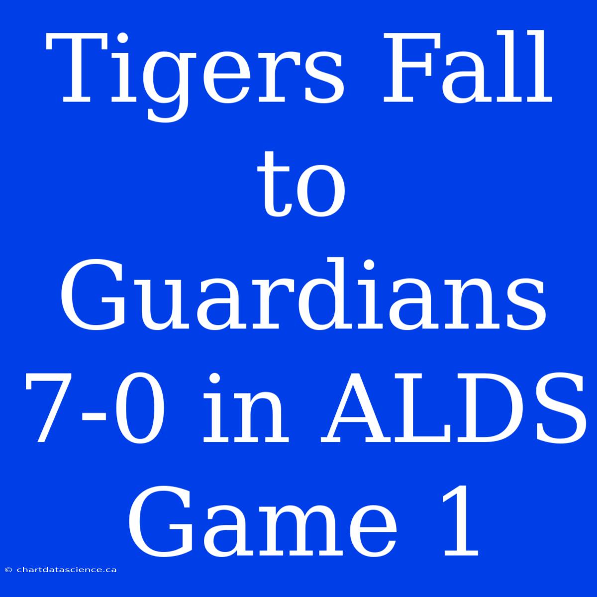 Tigers Fall To Guardians 7-0 In ALDS Game 1