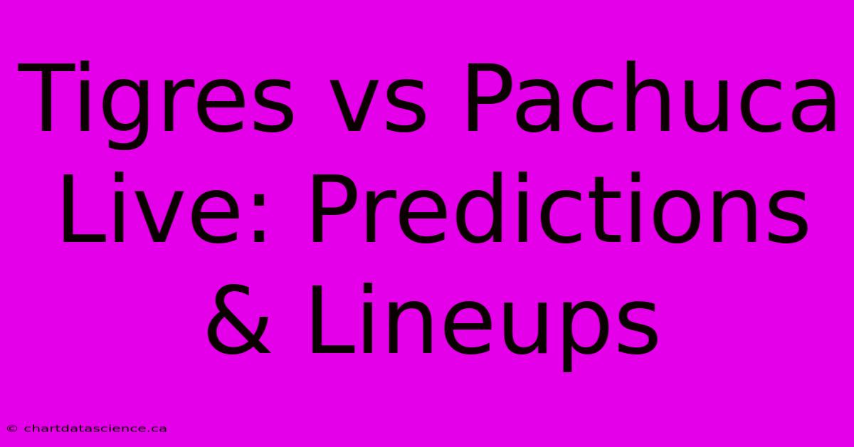 Tigres Vs Pachuca Live: Predictions & Lineups