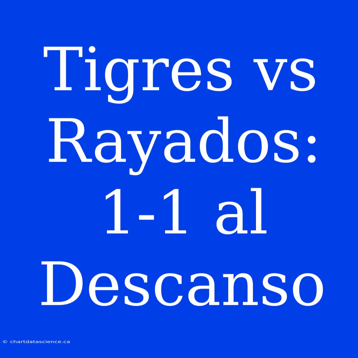 Tigres Vs Rayados: 1-1 Al Descanso