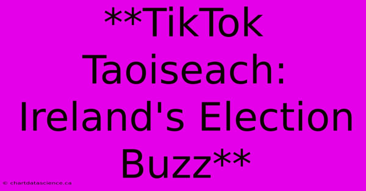 **TikTok Taoiseach: Ireland's Election Buzz**