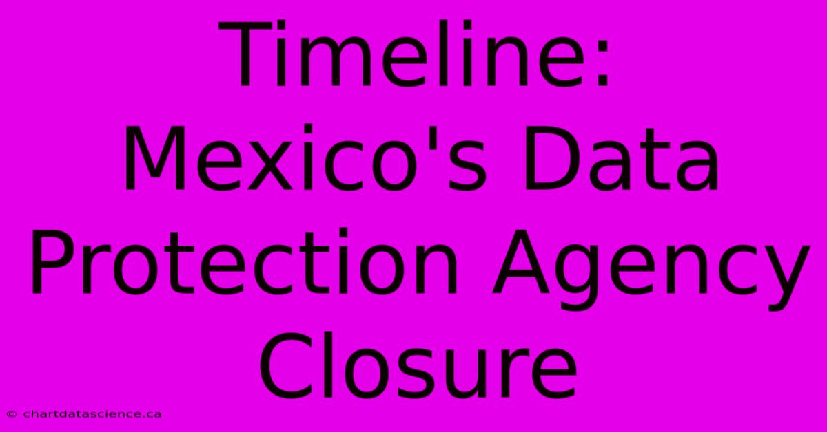 Timeline: Mexico's Data Protection Agency Closure