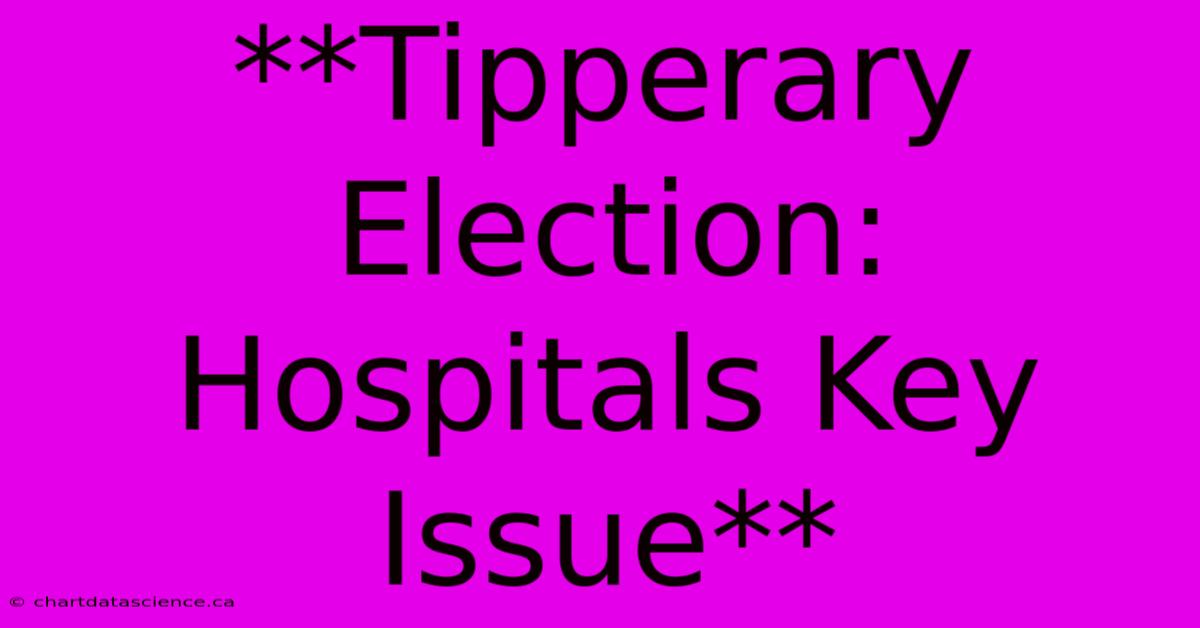 **Tipperary Election: Hospitals Key Issue**