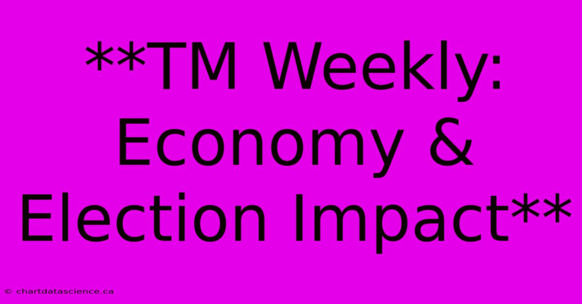 **TM Weekly: Economy & Election Impact**