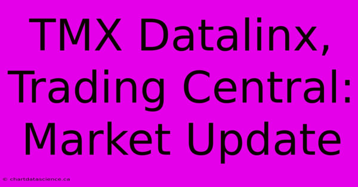 TMX Datalinx, Trading Central: Market Update 