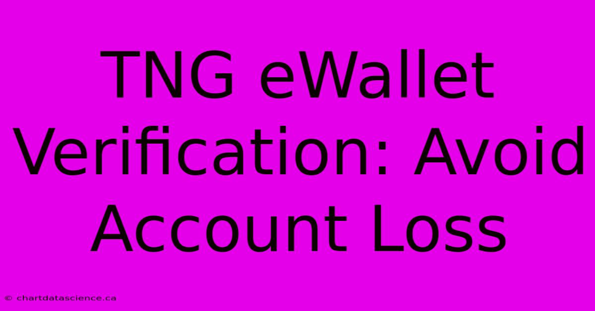 TNG EWallet Verification: Avoid Account Loss