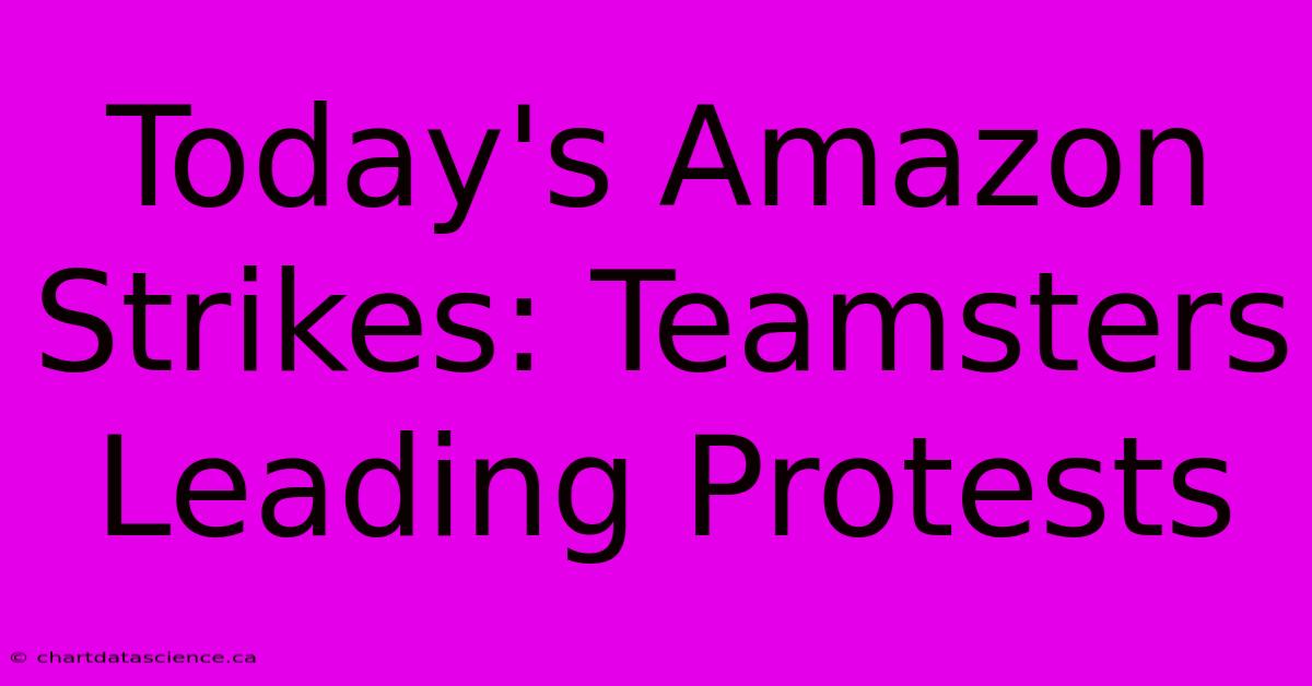 Today's Amazon Strikes: Teamsters Leading Protests