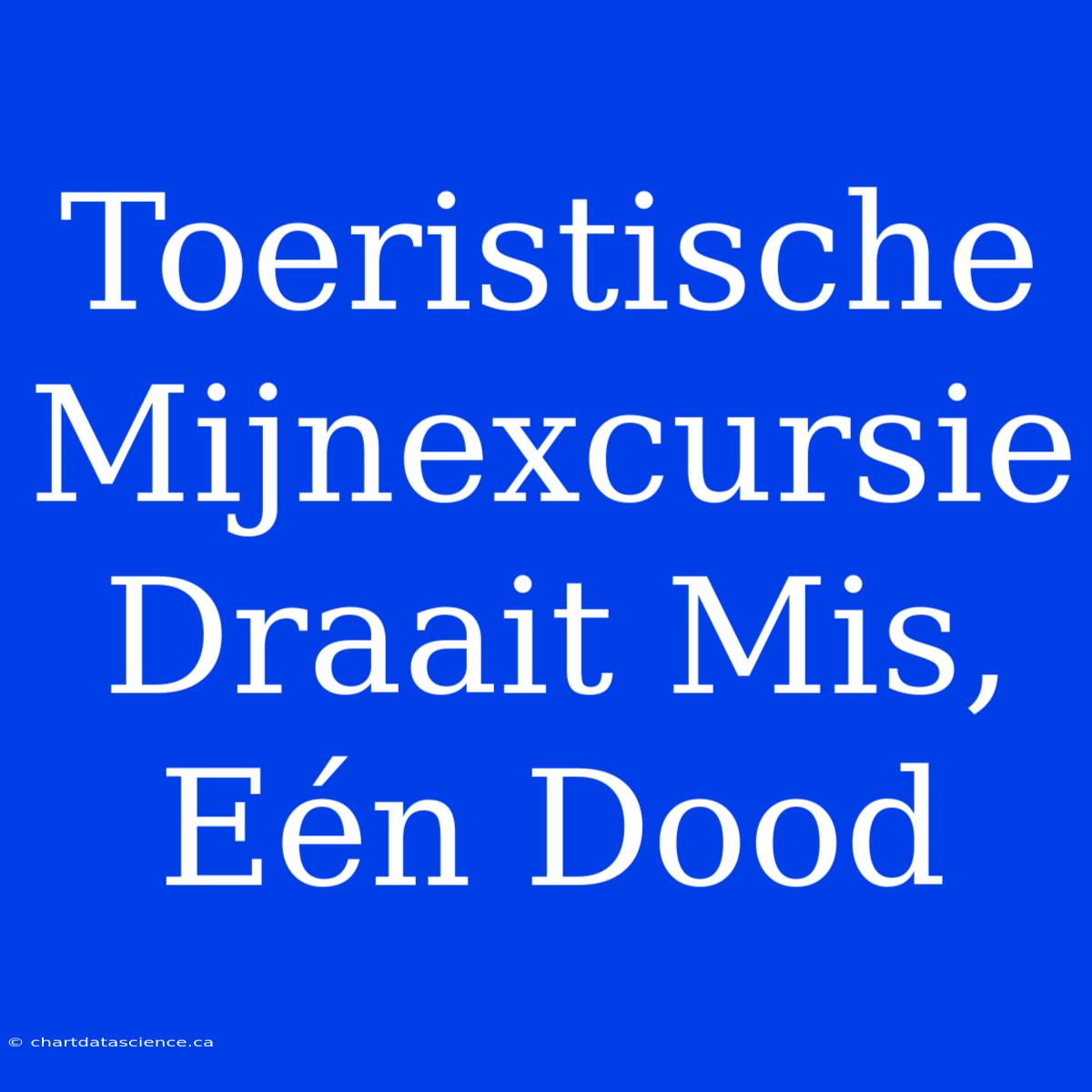 Toeristische Mijnexcursie Draait Mis, Eén Dood